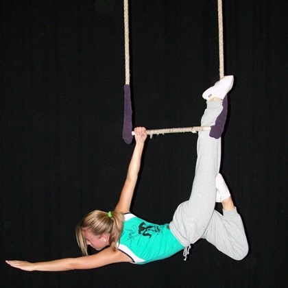 circus trapeze en doeken